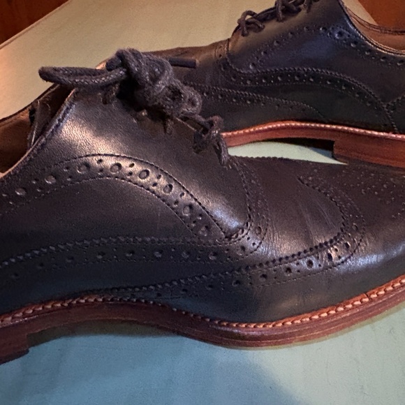 Mens Oliver Sweeney Black Oxford Brogue Aldeburgh Wing Tips UK 9 US 10 main image 12